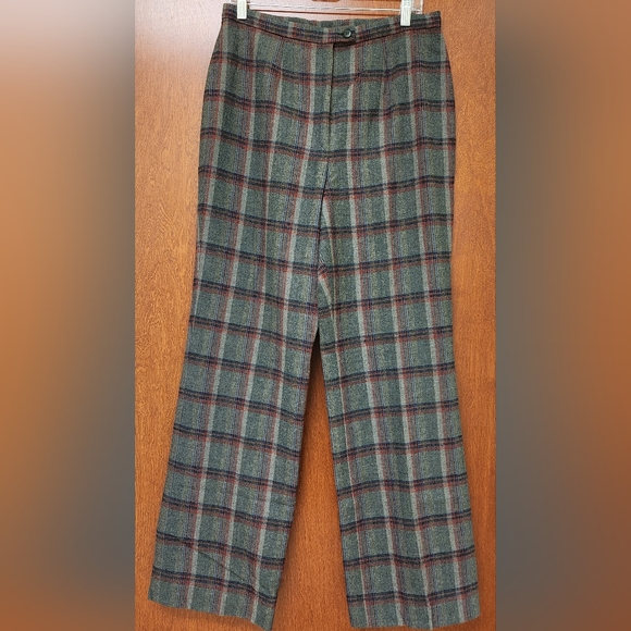 Vintage Pendleton 100% Virgin Wool Trousers Fully Lined Women's Small - Picture 1 of 16